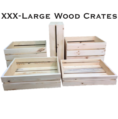 xxx large wooden crate 28 x 20 x 4.25, 6.25, 8, 10, 12