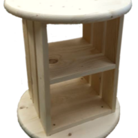 round to crate coffee table